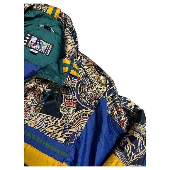 VINTAGE 90s River Edge Retro Light Windbreaker Jacket - Medium - Picture 4 of 6